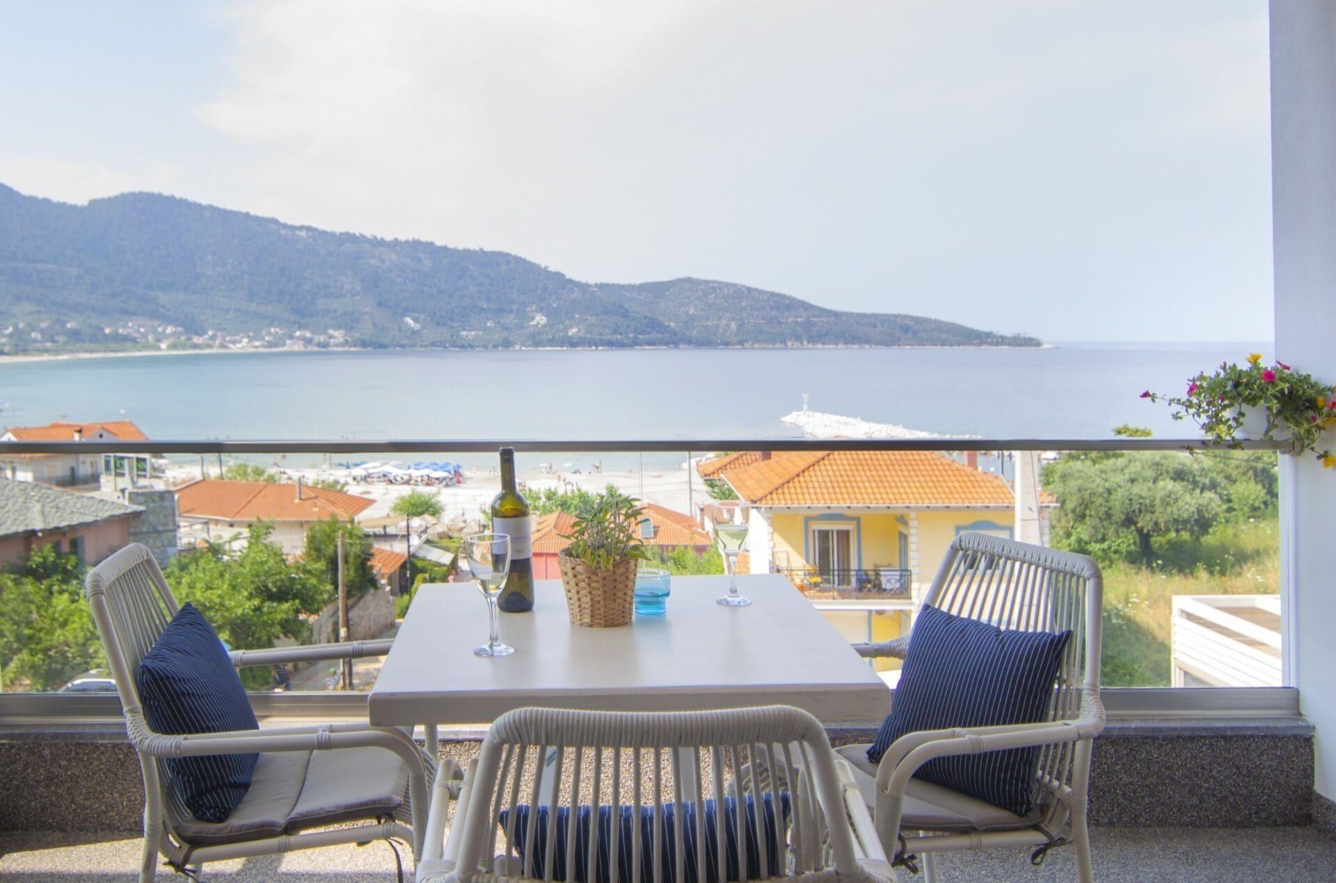 Ntinas Villa With Sea View Skála Potamiás Exterior foto